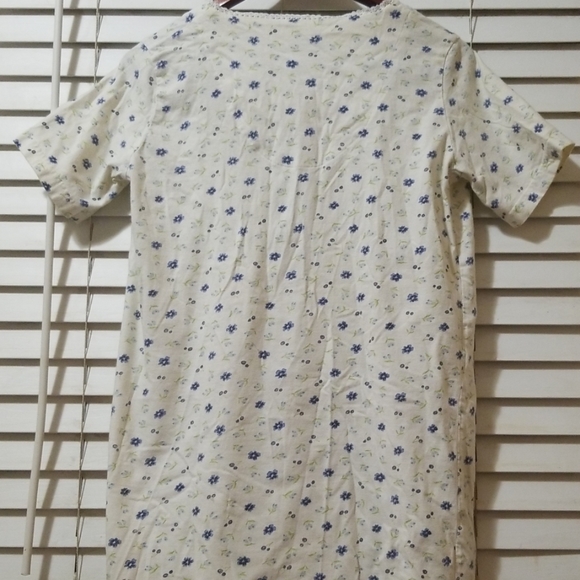 MOTHER MATERNITY NURSING GOWN 100% COTTON SZ M - Picture 2 of 6